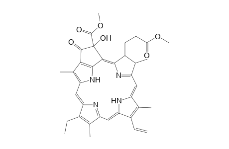 3-Phorbinepropanoic acid, 9-ethenyl-14-ethyl-21-hydroxy-21-(methoxycarbonyl)-4,8,13,18-tetramethyl-20-oxo-, methyl ester, [3S-(3.alpha.,4.beta.,21.beta.)]-