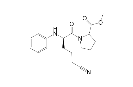 methyl 1-[(2R)-2-anilino-5-cyano-pentanoyl]pyrrolidine-2-carboxylate