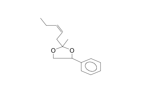 2-METHYL-2-(PENT-2Z-ENYL)-4-PHENYL-1,3-DIOXOLANE (ISOMER MIXTURE)