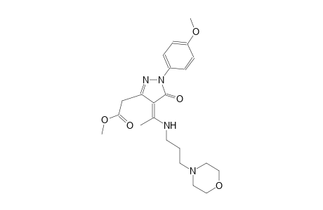 1H-pyrazole-3-acetic acid, 4,5-dihydro-1-(4-methoxyphenyl)-4-[1-[[3-(4-morpholinyl)propyl]amino]ethylidene]-5-oxo-, methyl ester, (4Z)-
