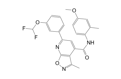 isoxazolo[5,4-b]pyridine-4-carboxamide, 6-[3-(difluoromethoxy)phenyl]-N-(4-methoxy-2-methylphenyl)-3-methyl-