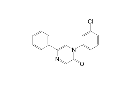 2(1H)-Pyrazinone, 1-(3-chlorophenyl)-5-phenyl-