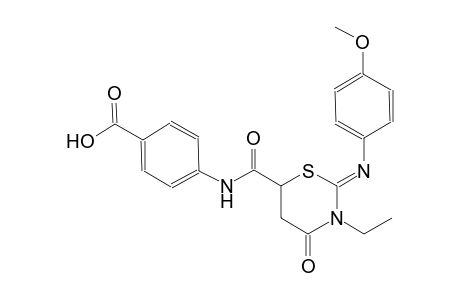 4-[({(2Z)-3-ethyl-2-[(4-methoxyphenyl)imino]-4-oxotetrahydro-2H-1,3-thiazin-6-yl}carbonyl)amino]benzoic acid