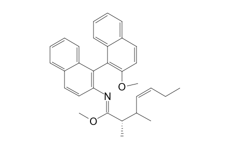 (E)-2-Methyl-2-buten-1-yl (S)-N-(2'-Methoxy-[1,1']binaphthalen-2-yl)-(2S)-methylbutanimidate