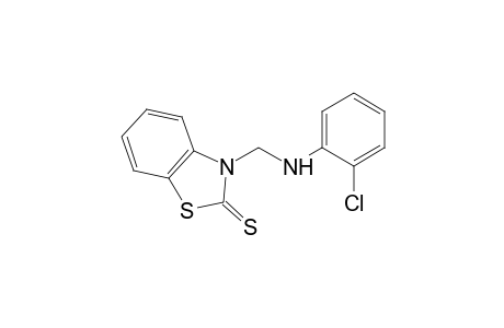 3-[(o-chloroanilino)methyl]-2-benzothiazolinethione