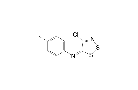 N-(4-Chloro-5H-1,2,3-dithiazol-5-ylidene)-4-methylaniline