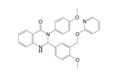 4(1H)-Quinazolinone, 2,3-dihydro-3-(4-methoxyphenyl)-2-[4-methoxy-3-[(2-pyridinyloxy)methyl]phenyl]-