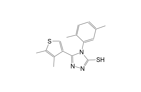 4-(2,5-dimethylphenyl)-5-(4,5-dimethyl-3-thienyl)-4H-1,2,4-triazole-3-thiol