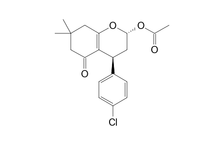 (2R,4S)-4-(4-Chlorophenyl)-7,7-dimethyl-5-oxo-3,4,5,6,7,8-2H-chromen-2-yl acetate