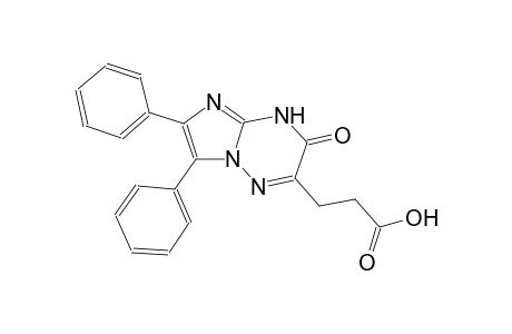 3-(3-keto-6,7-diphenyl-5H-imidazo[1,2-b][1,2,4]triazin-2-yl)propionic acid