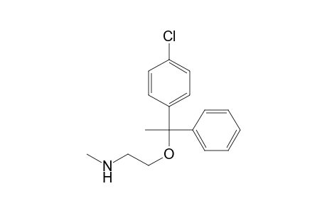2-[1-(4-chlorophenyl)-1-phenylethoxy]-N-methylethanamine