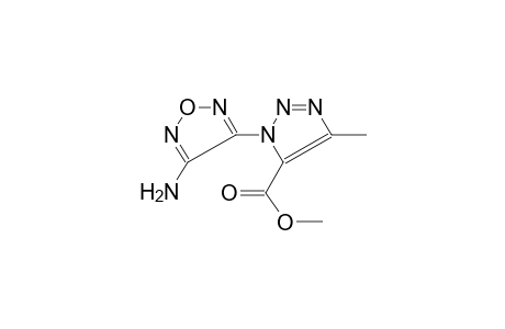 1H-1,2,3-triazole-5-carboxylic acid, 1-(4-amino-1,2,5-oxadiazol-3-yl)-4-methyl-, methyl ester