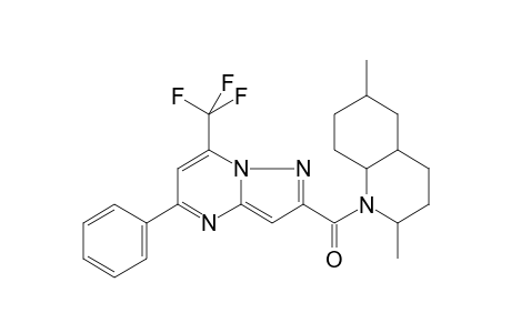 (2,6-dimethyl-3,4,4a,5,6,7,8,8a-octahydro-2H-quinolin-1-yl)-[5-phenyl-7-(trifluoromethyl)-2-pyrazolo[1,5-a]pyrimidinyl]methanone