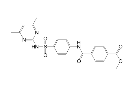 benzoic acid, 4-[[[4-[[(4,6-dimethyl-2-pyrimidinyl)amino]sulfonyl]phenyl]amino]carbonyl]-, methyl ester