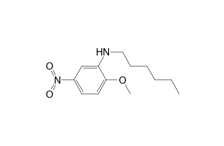 Benzenamine, N-hexyl-2-methoxy-5-nitro-