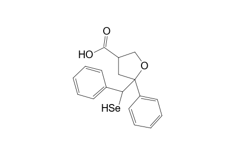 5-Phenyl-5-(phenylselanylmethyl)tetrahydrofuran-3-carboxylic acid