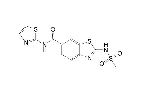 6-benzothiazolecarboxamide, 2-[(methylsulfonyl)amino]-N-(2-thiazolyl)-