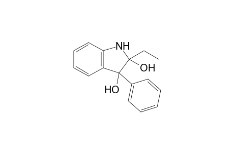 2-Ethyl-3-phenyl-2,3-dihydro-1H-indole-2,3-diol