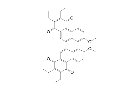 (-)-2,2',3,3'-Tetraethyl-8,8'-dimethoxy-7,7'-bis(phenanthrene-1,4-dione)