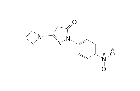 3H-pyrazol-3-one, 5-(1-azetidinyl)-2,4-dihydro-2-(4-nitrophenyl)-