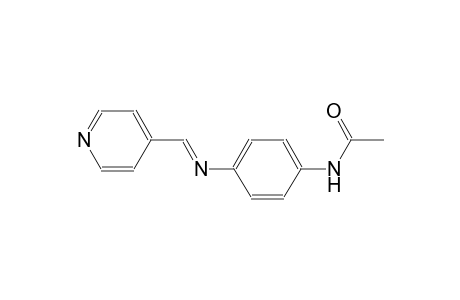 acetamide, N-[4-[[(E)-4-pyridinylmethylidene]amino]phenyl]-