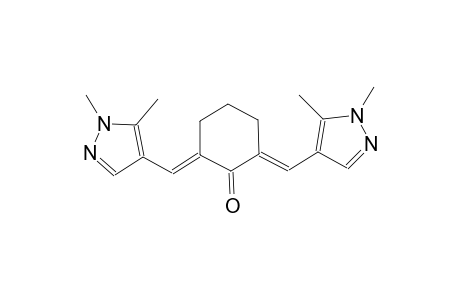 (2E,6E)-2,6-bis[(1,5-dimethyl-1H-pyrazol-4-yl)methylene]cyclohexanone