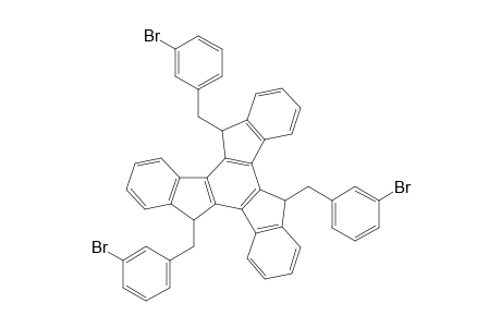 syn-5,10,15-Tris(3-bromophenylmethyl)-10,15-dihydro-5H-diindeno[1,2-a;1',2'-c]fluorene