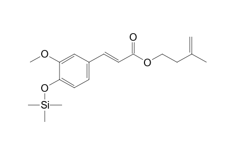 Ferulic acid <(E)>, 3-methyl-3-butenyl ester, mono-TMS