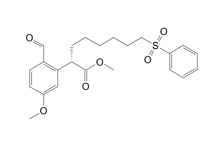 Methyl 2-[.alpha.-(6-Phenylsulfonylhexyl)]-5-methoxy-2-formylbenzeneacetate