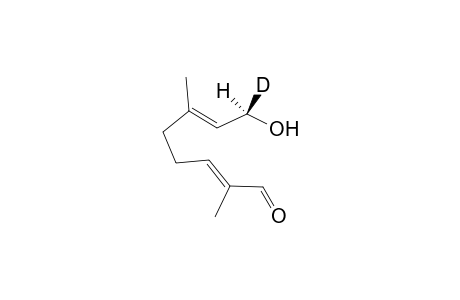 (2E,6E,8R)-2,6-Dimethyl-8-hydroxy-[8-D]octa-2,6-dien-1-al