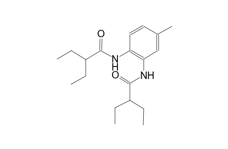 2-ethyl-N-{2-[(2-ethylbutanoyl)amino]-4-methylphenyl}butanamide