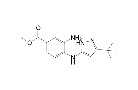 Methyl 3-amino-4-[(5-t-butyl-1H-pyrazol-3-yl)amino]benzoate