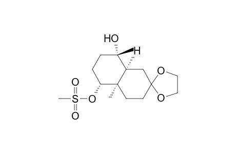 (4'a.alpha.,5'.alpha.,8'-alpha.,8'a,alpha.)-octahydro-4'a,8'-dimethylspiro[1,3-dioxolane-2,2'(1'H)-naphthalene]-5',8'-diol 5'(methanesulfonate)