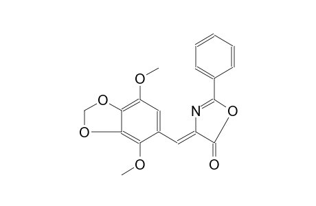 5(4H)-oxazolone, 4-[(4,7-dimethoxy-1,3-benzodioxol-5-yl)methylene]-2-phenyl-, (4Z)-