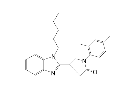 2-pyrrolidinone, 1-(2,4-dimethylphenyl)-4-(1-pentyl-1H-benzimidazol-2-yl)-