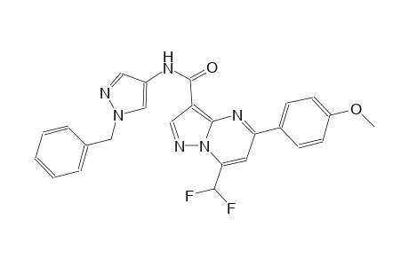 N-(1-benzyl-1H-pyrazol-4-yl)-7-(difluoromethyl)-5-(4-methoxyphenyl)pyrazolo[1,5-a]pyrimidine-3-carboxamide