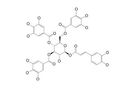 1-O-(E)-CAFFEOYL-3,4,6-TRIGALLOYL-BETA-D-GLUCOPYRANOSIDE