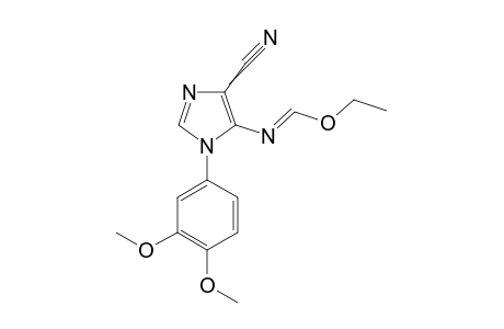 1-(3,4-DIMETHOXYPHENYL)-5-[(ETHOXYMETHYLIDENE)-AMINO]-1-H-IMIDAZOLE-4-CARBONITRILE