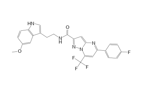 5-(4-fluorophenyl)-N-[2-(5-methoxy-1H-indol-3-yl)ethyl]-7-(trifluoromethyl)pyrazolo[1,5-a]pyrimidine-2-carboxamide