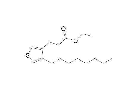 Ethyl 3-(4-n-Octyl-3-thienyl)propanoate