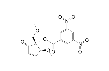2-Cyclopenten-1-one, 5-[(3,5-dinitrobenzoyl)oxy]-4-methoxy-5-(methoxymethyl)-, trans-(.+-.)-
