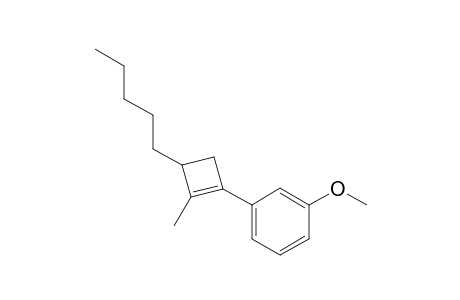 1-Methoxy-3-(2-methyl-3-pentylcyclobut-1-en-1-yl)benzene