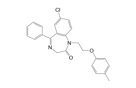 7-CHLORO-1,3-DIHYDRO-5-PHENYL-1-[2-(p-TOLYLOXY)ETHYL]-2H-1,4-BENZODIAZEPIN-2-ONE