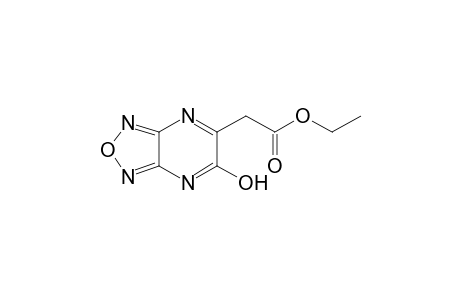 Furazano[3,4-b]pyrazine-5-acetic acid, 6-hydroxy-, ethyl ester