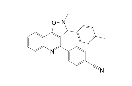 2-Methyl-4-[4-cyanophenyl]-3-(4-methylphenyl)-isoxazolino[4,5-c]quinoline