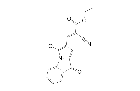 ETHYL_ALPHA-CYANO-BETA-(3-HYDROXY-9-OXOPYRROLO-[1.2-A]-INDOL-2-YL)-ACRYLATE