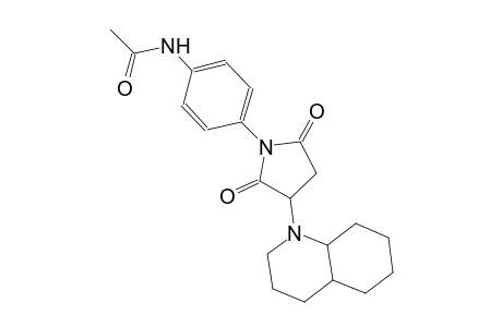 acetamide, N-[4-[3-(octahydro-1(2H)-quinolinyl)-2,5-dioxo-1-pyrrolidinyl]phenyl]-