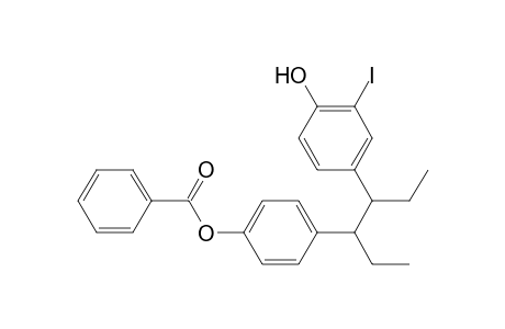 Phenol, 4-[2-[4-(benzoyloxy)phenyl]-1-ethylbutyl]-2-iodo-, (R*,S*)-