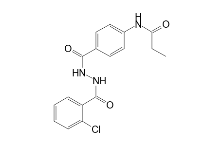 N-(4-([2-(2-Chlorobenzoyl)hydrazino]carbonyl)phenyl)propanamide