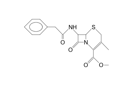 3-Methyl-7(2-phenyl acetamido)3-cephamic-4-methyl ester